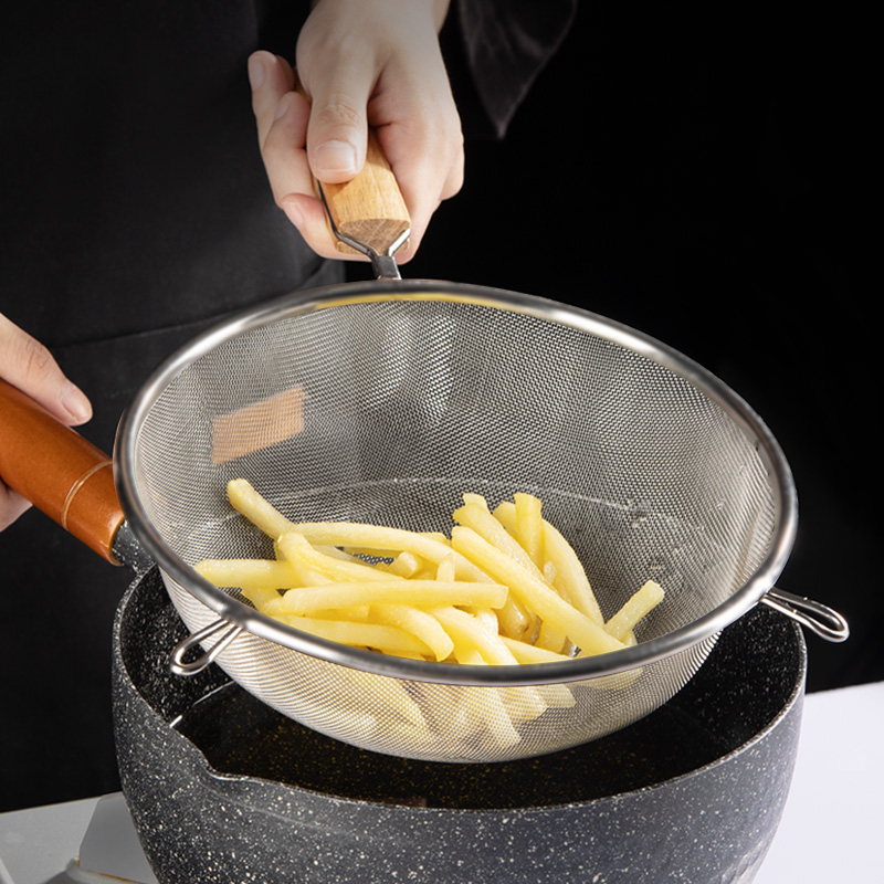 304不锈钢网厨房油炸漏勺宝宝