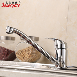 厨房内开窗超矮全铜洗菜盆冷热水龙头水槽水池洗碗池活动旋转龙头