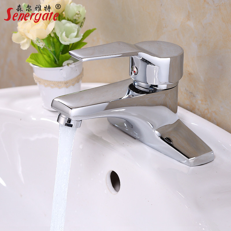 水龙头冷热全铜面盆龙头浴室双孔台盆龙头卫浴洗脸盆三孔龙头洁具