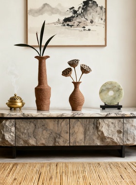 中式禅意大理石茶几咖啡桌