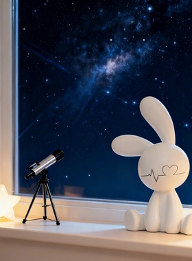 兔子天文望远镜台灯套装儿童房