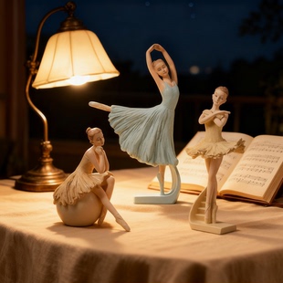 欧式芭蕾舞者装饰摆件家居客厅书房艺术品树脂工艺品