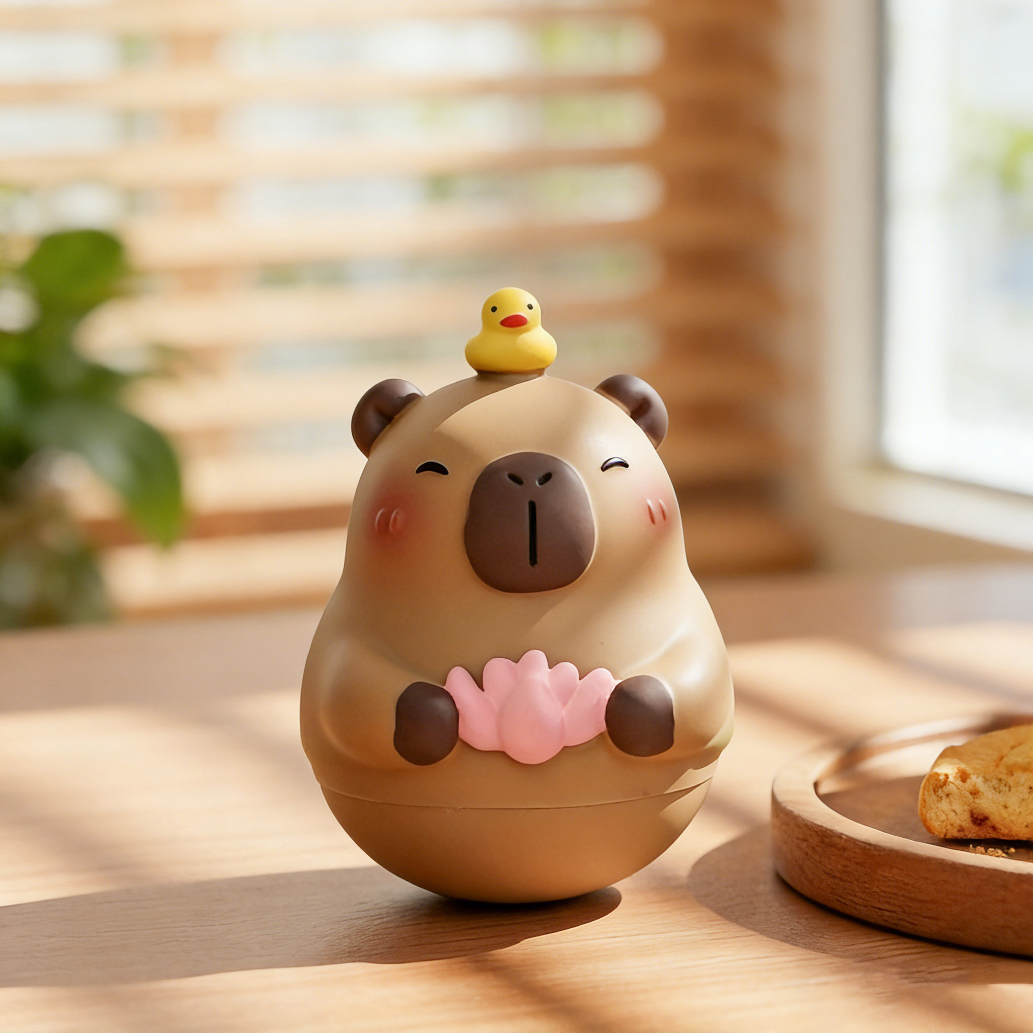 卡皮巴拉卡通桌面摆件可爱小黄鸭装饰品DIY创意摆设,家居饰品,桌面摆件,淘宝优惠券,粉丝福利购,淘宝优惠卷