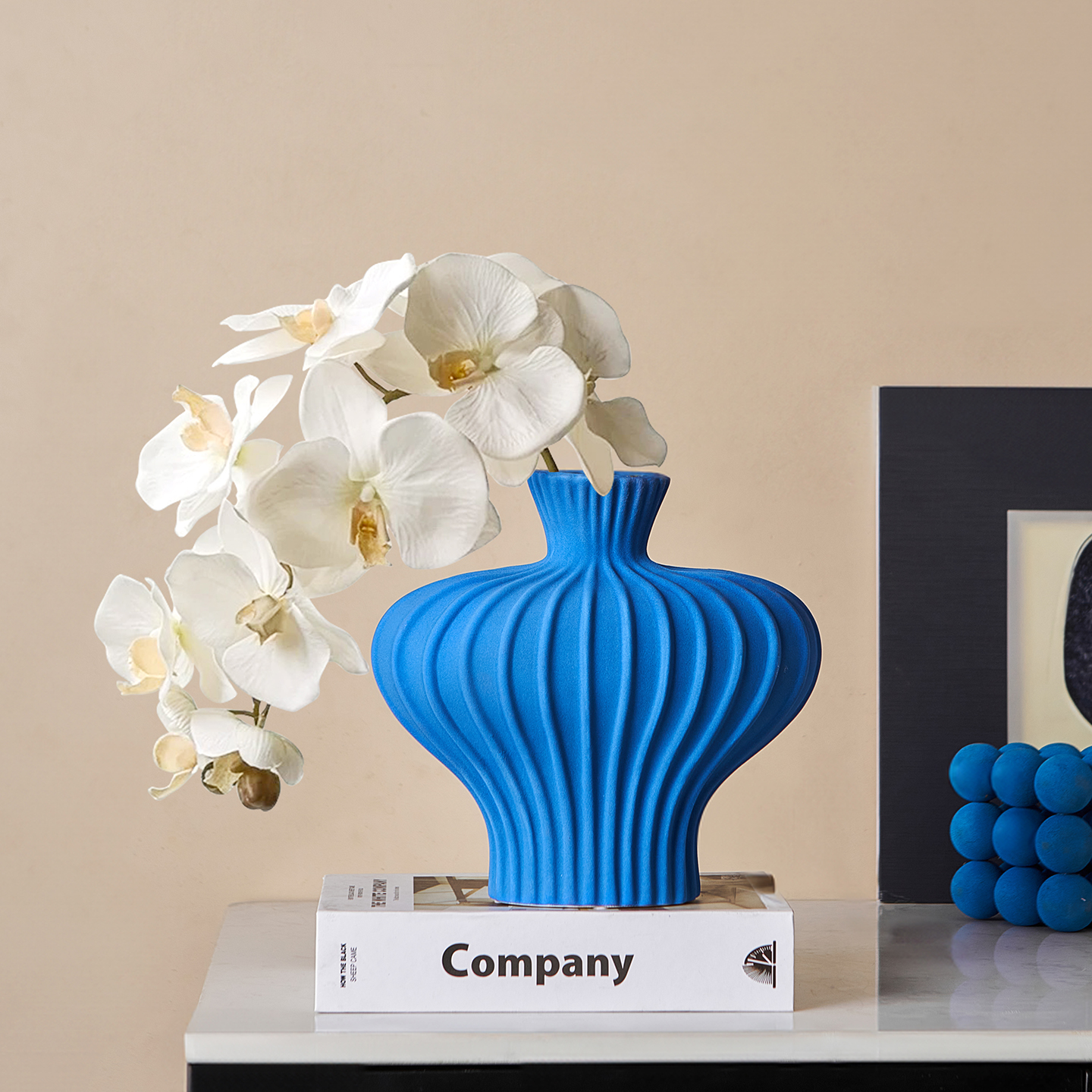 北欧陶瓷艺术花瓶摆件高级感小众