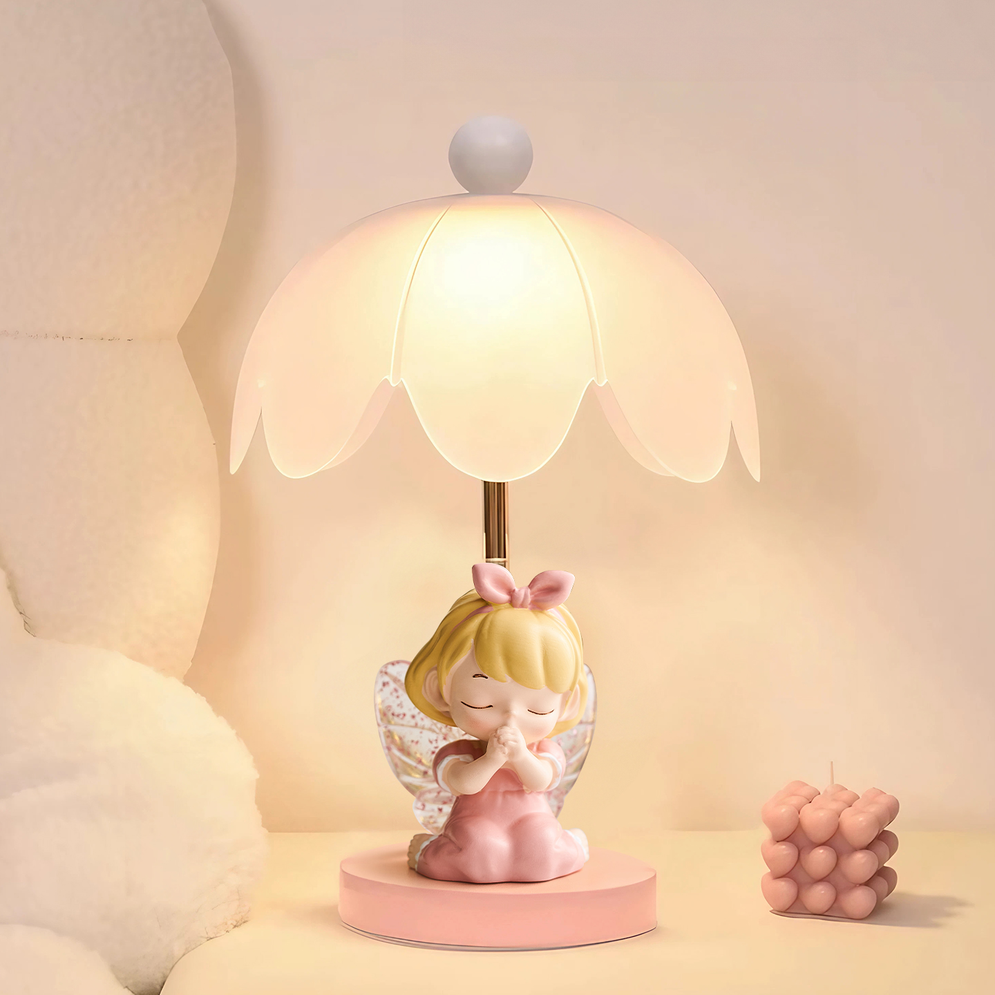 可爱小天使台灯树脂装饰摆件