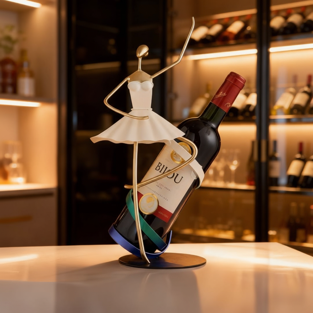 创意铁艺红酒架摆件芭蕾舞者