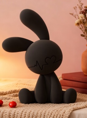 可爱兔子摆件公仔礼物卧室客厅