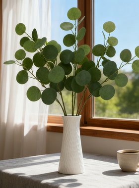 手工diy仿真花束陶瓷花瓶