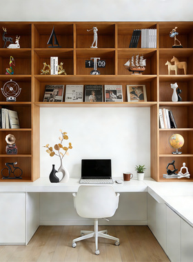 书架装饰品摆件高级感创意办公室