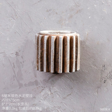 复古工业风墙上齿轮壁挂花盆奶茶店餐厅墙面装饰品服装店墙壁挂件