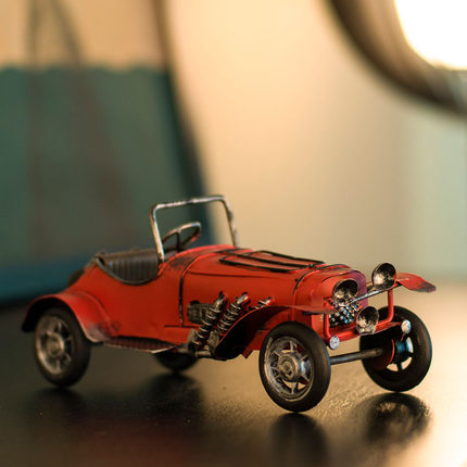 创意复古美式老爷车汽车模型酒柜装饰品摆件家居客厅柜房间小摆设