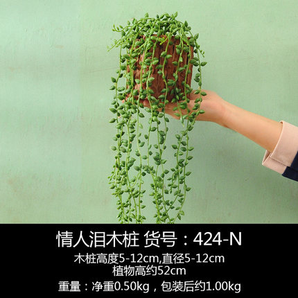 复古创意奶茶店墙上田园风墙面装饰品仿真植物挂饰家居墙饰小挂件