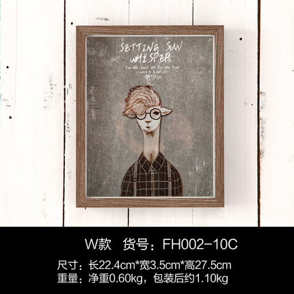 创意北欧7寸8寸相片框架客厅餐厅桌面茶几摆件个性复古纪念小摆设