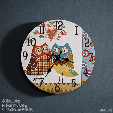 创意复古工业风挂钟餐厅酒吧墙壁墙面装饰品房间客厅墙上挂件墙饰