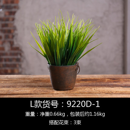 复古LOFT工业风酒吧咖啡厅花盆摆件创意客厅阳台陈列软装饰品摆设