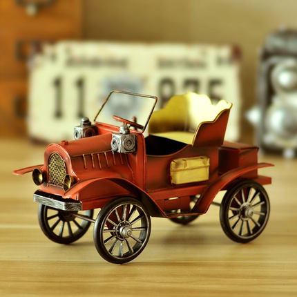 创意复古美式老爷车汽车模型酒柜装饰品摆件家居客厅柜房间小摆设