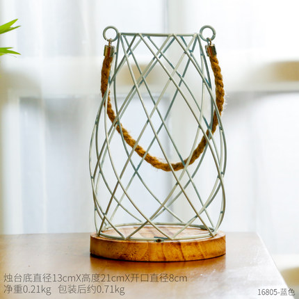 美式创意浪漫餐桌蜡烛台摆件卧室客厅家居装饰品餐厅咖啡厅小摆设