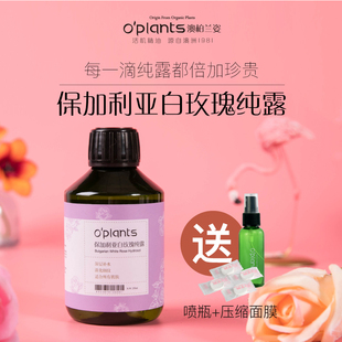 oplants保加利亚白玫瑰纯露深层补水提亮肤色湿敷面膜爽肤花水