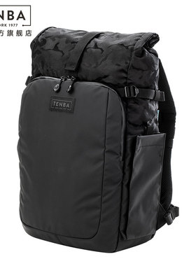 天霸摄影包tenba休闲双肩相机包专业防泼水上下分仓户外微单反背包 富尔顿V2 10L 14L 16L黑色橄榄色