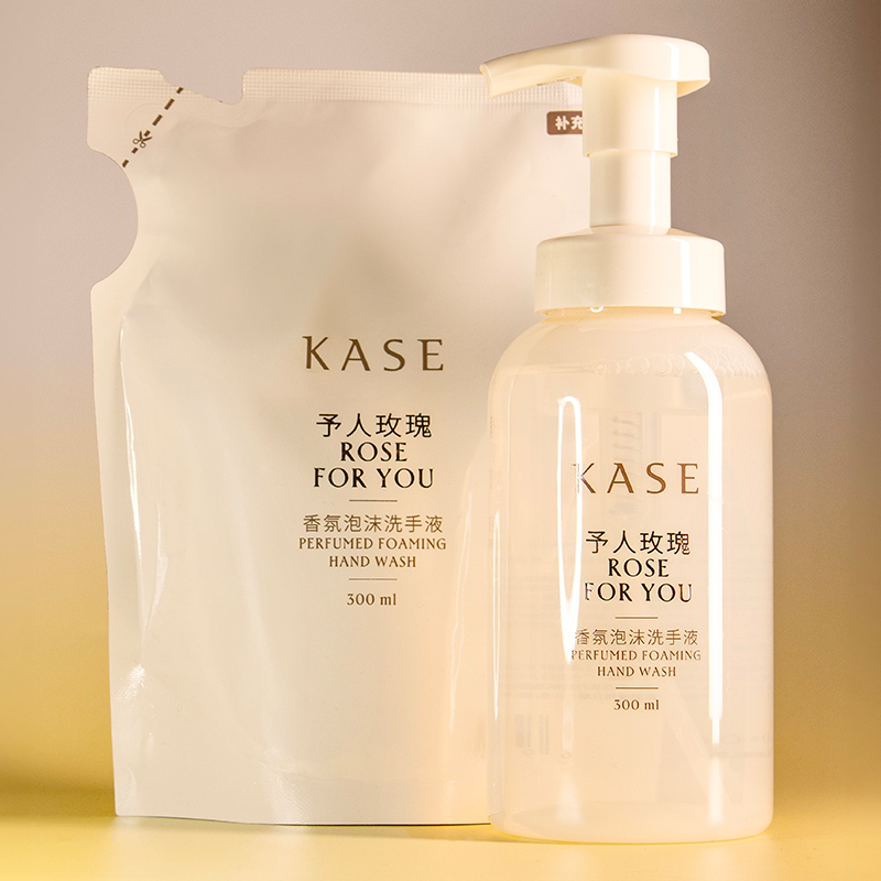 KASE嘉私香氛泡沫洗手液滋润温和护手清洁留香家用可替换装300ml