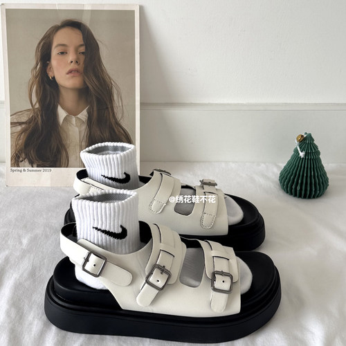 韩国ulzzang厚底女凉鞋