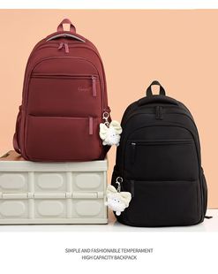 新款时尚潮流百搭初高中生大容量轻便旅行双肩包书包草根一族8686