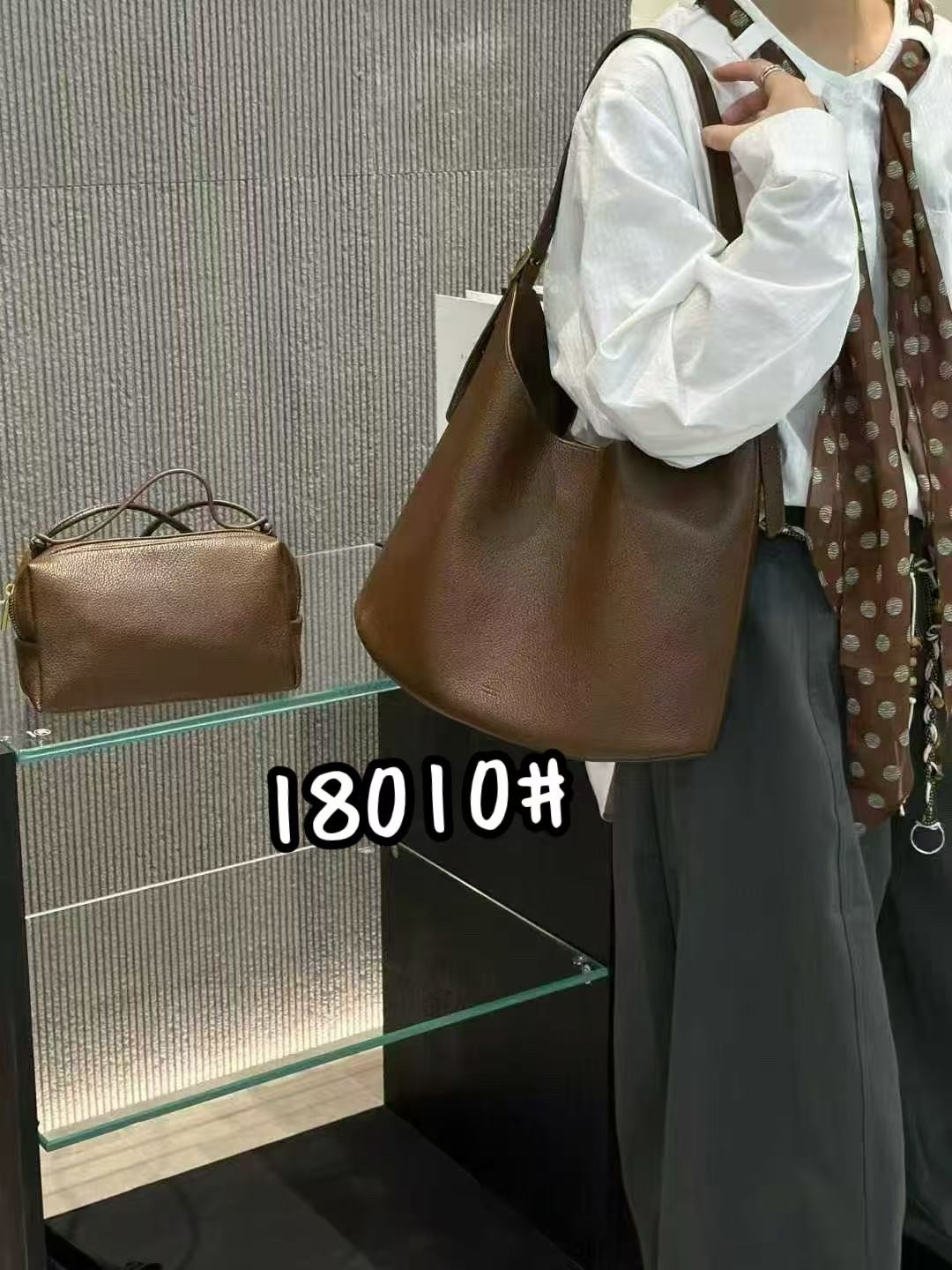 2025新款时尚百搭单肩包女大容量托特手提两用女包美乐提18010