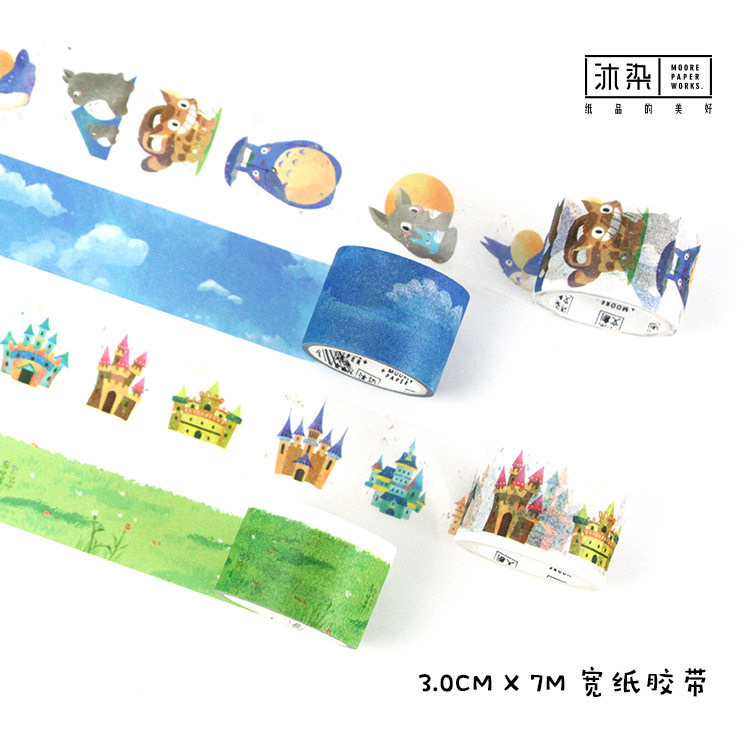 包邮沐染童话剧场和纸胶带手帐diy相册创意装饰贴小丸子千与千寻