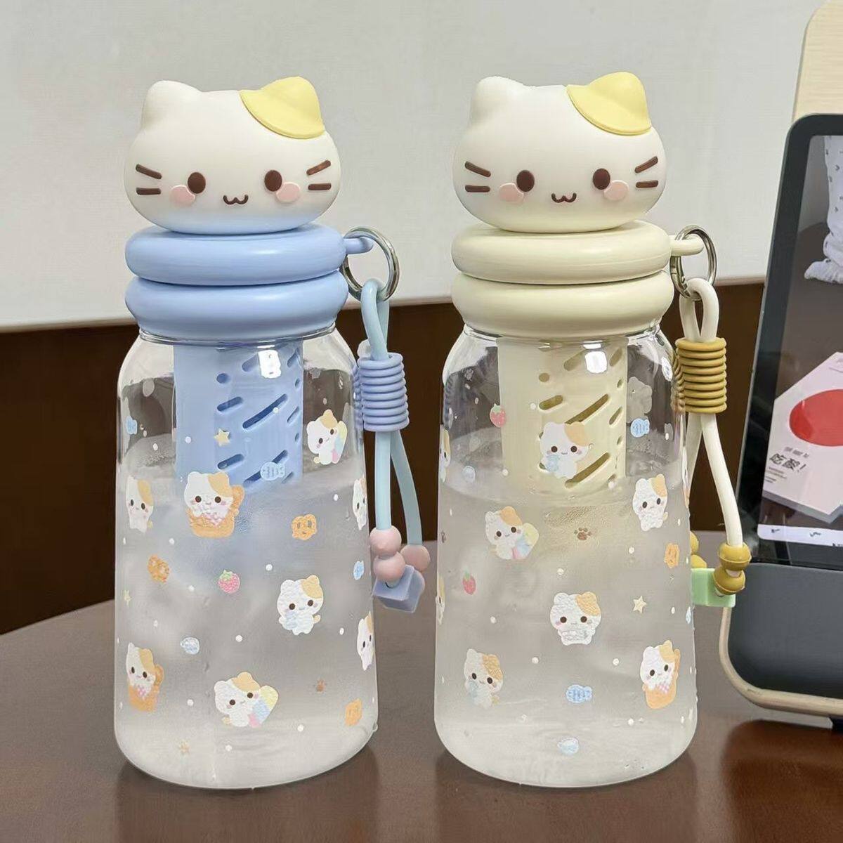 猫咪头Tritan吸管杯防摔母婴级