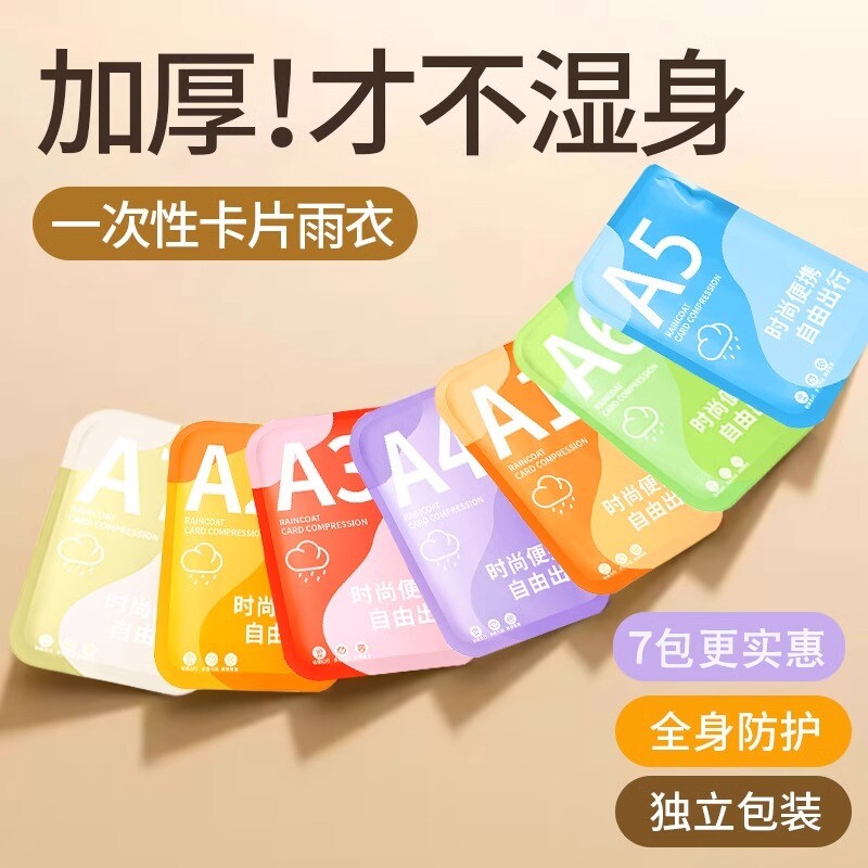 标题推荐：一次性成人防水雨衣
