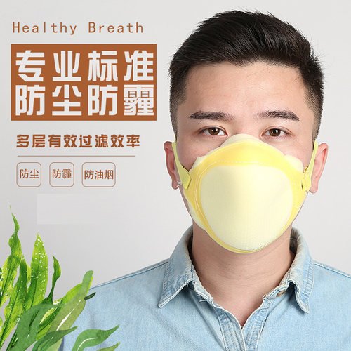 洁盾海绵防尘口罩煤矿水泥厂工业粉尘打磨装修透气男女口罩可清洗 - 封面