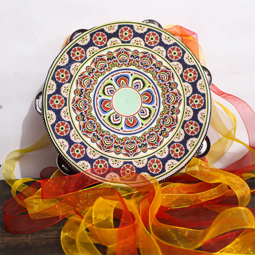 心仪主题维吾尔族铃鼓舞蹈手持鼓