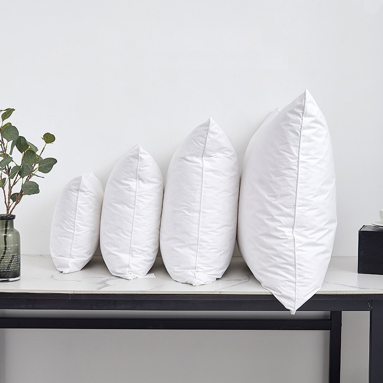 鹅毛抱枕酒店腰靠坐垫枕头家用抱枕芯羽毛枕民宿枕芯宿舍单人枕芯