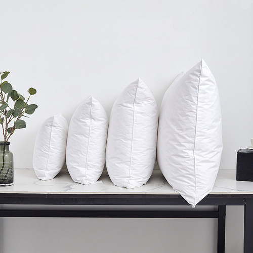 鹅毛抱枕酒店腰靠坐垫枕头家用抱枕芯羽毛枕民宿枕芯宿舍单人枕芯