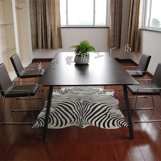 微瑕疵斑马纹书房床边茶几地垫