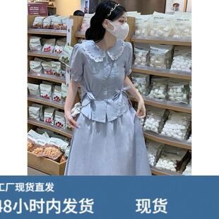 15初中学生1少女12岁大童套装裙两件套气质韩版高级感夏季连衣裙