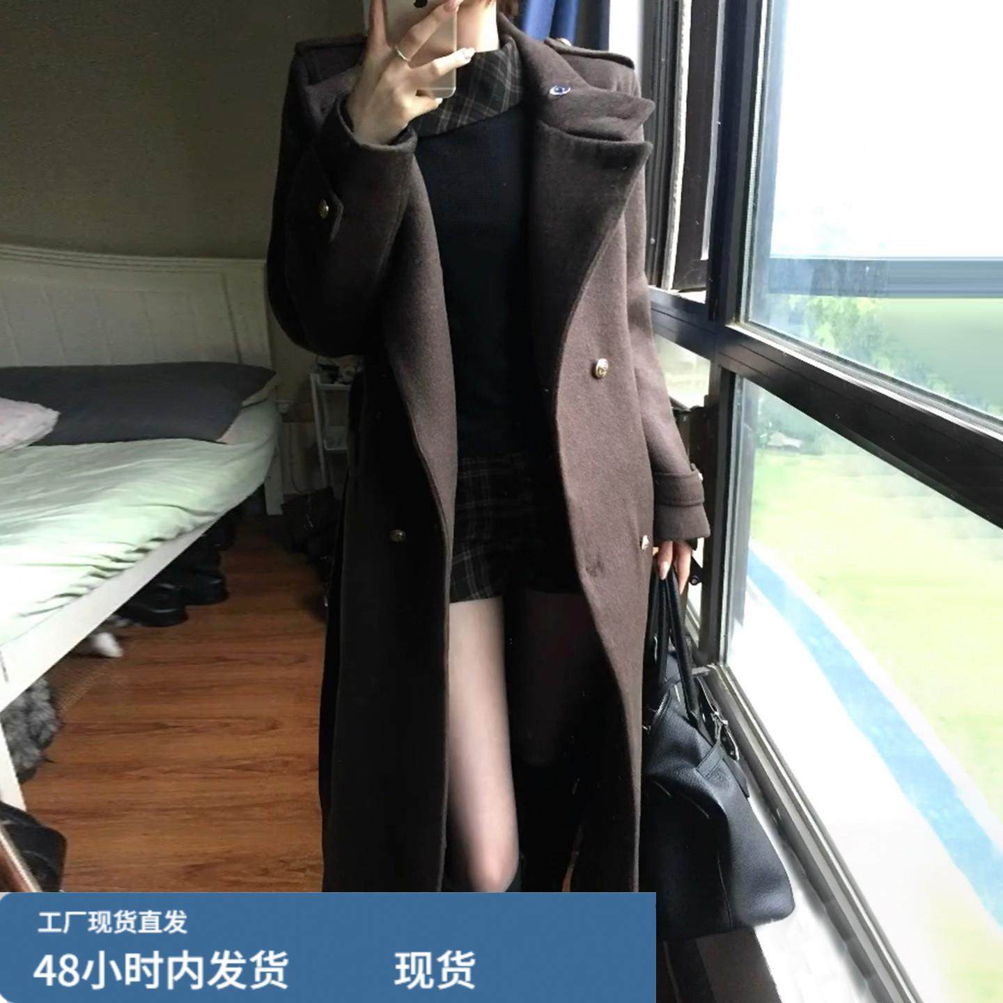 韩系高级感立领毛呢外套女秋冬季2025新款巨好看气质长款呢子大衣,运动/瑜伽/健身/球迷用品,广场舞套装,淘宝优惠券,粉丝福利购,淘宝优惠卷