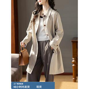 中长款风衣2025新款今年流行爆款品牌外套女款春秋高端大气上档次