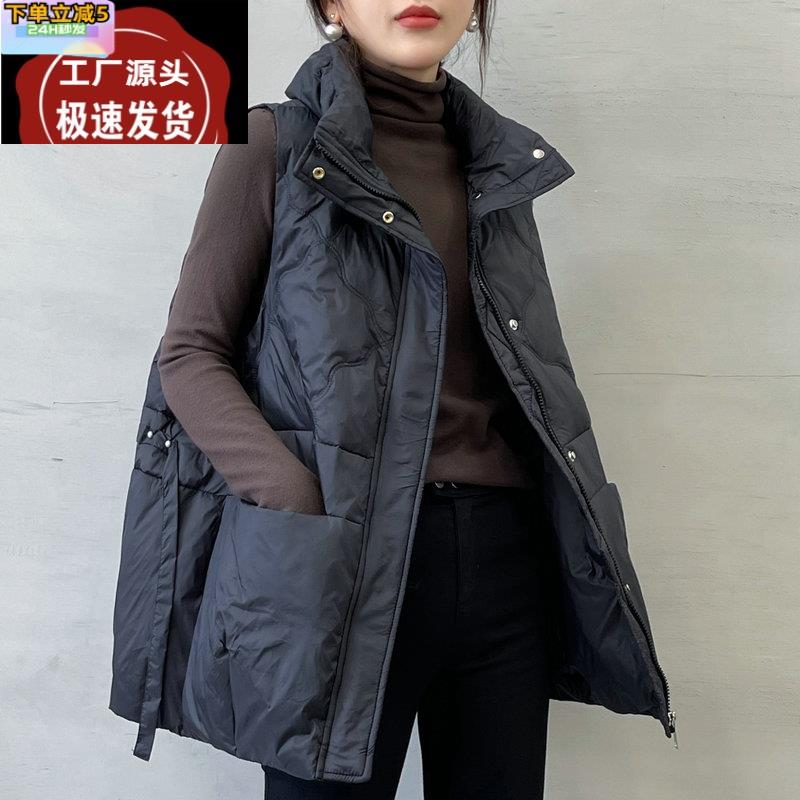 欧版宽松休闲羽绒棉马甲女202Cosplay女装/