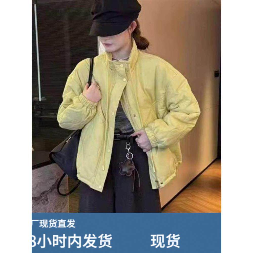 2025秋冬新款立领抽绳休闲棉服女宽松百搭夹棉外套时尚棉袄上衣潮,女士内衣/男士内衣/家居服,睡衣上装,淘宝优惠券,粉丝福利购,淘宝优惠卷