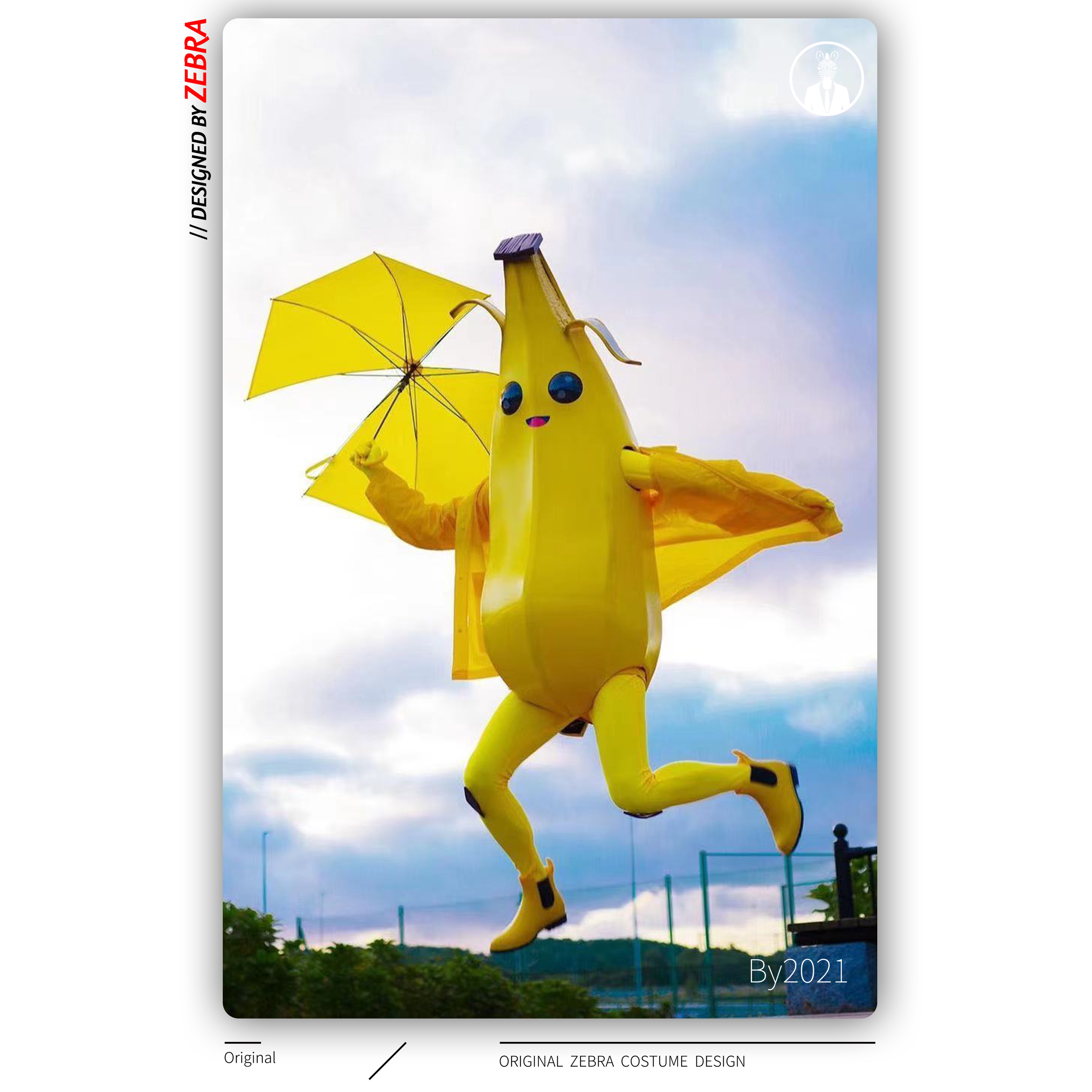 经典黄色香蕉人玩偶演出服酒吧夜店gogo互动气氛道具