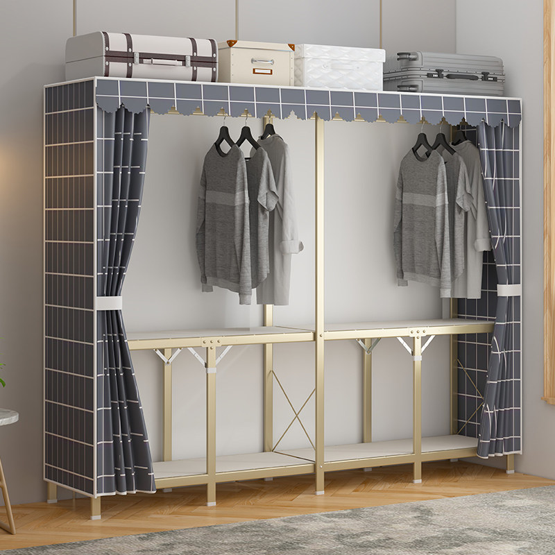 折叠免安装简易衣柜家用卧室衣橱收纳柜子结实耐用布衣柜出租房用,住宅家具,独立衣柜,淘宝优惠券,粉丝福利购,淘宝优惠卷