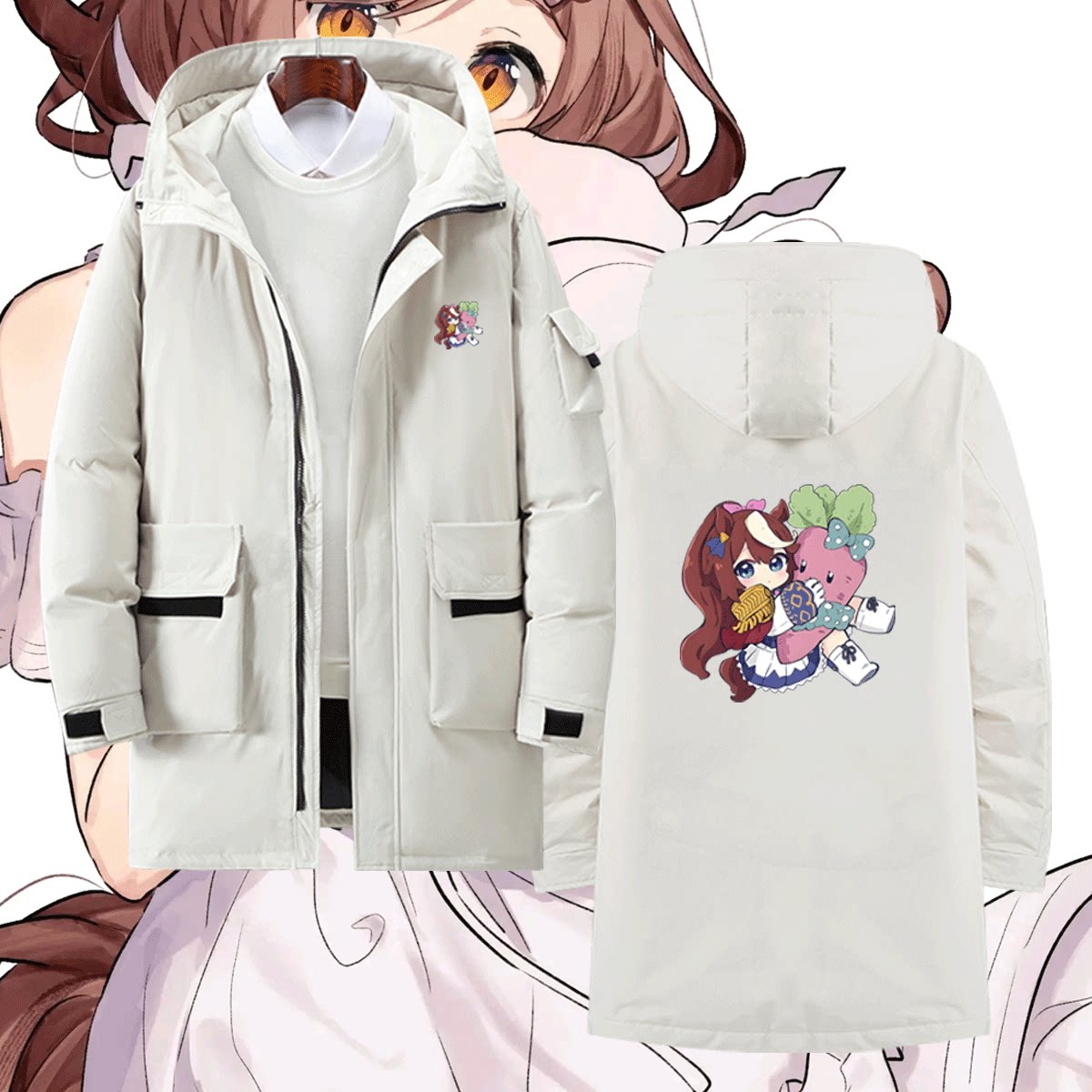 赛马娘PrettyDerby带帽羽绒服