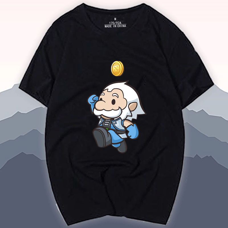 DOTA2神王宙斯短袖t恤男士学生刀塔2游戏半截袖纯棉衣服定制T恤衫