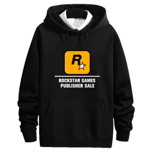 GTA游戏5公司R星Rockstar Games电玩周边休闲外套男女连帽卫衣服