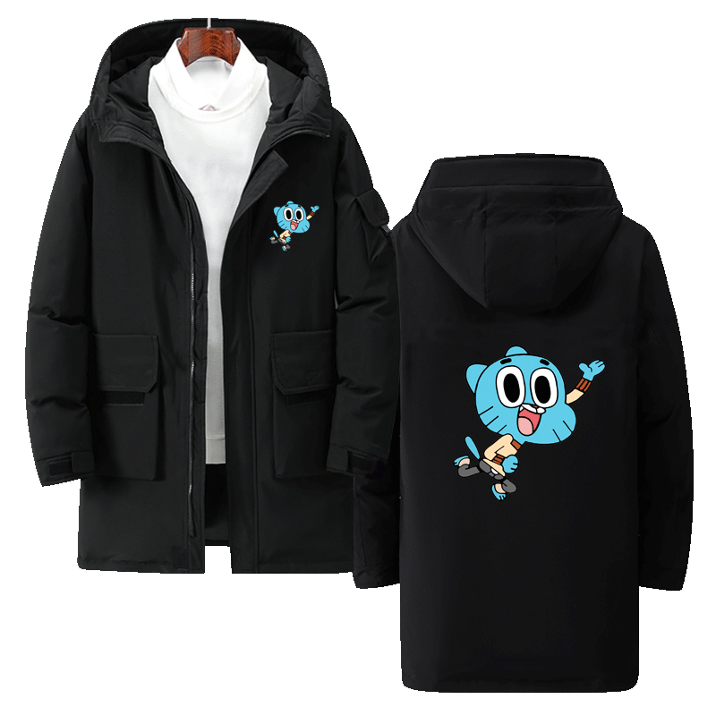 中长款可定制情侣保暖冬羽绒服