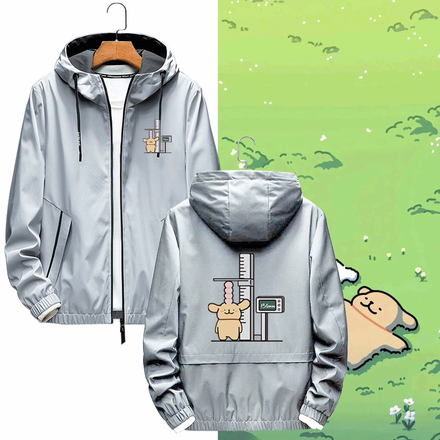 男女情侣定制连帽开衫夹克外套