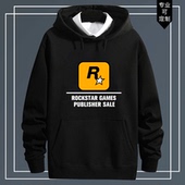 GTA游戏5公司R星Rockstar Games电玩周边休闲外套男女连帽卫衣服