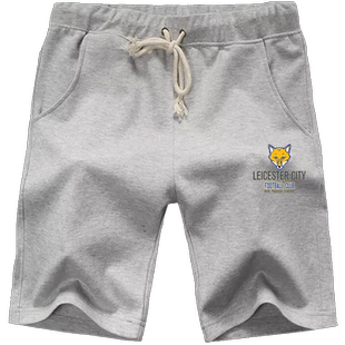 莱斯特城狐狸城瓦尔迪足球迷服男女新款休闲运动五分裤沙滩短裤子