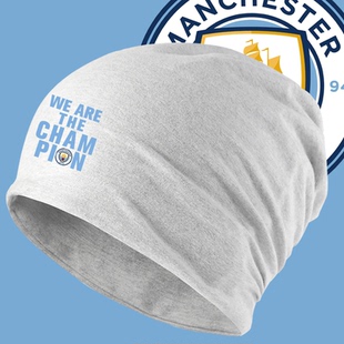 曼城球迷纪念建队125周边足球男女休闲定制头巾帽堆堆帽子包头帽